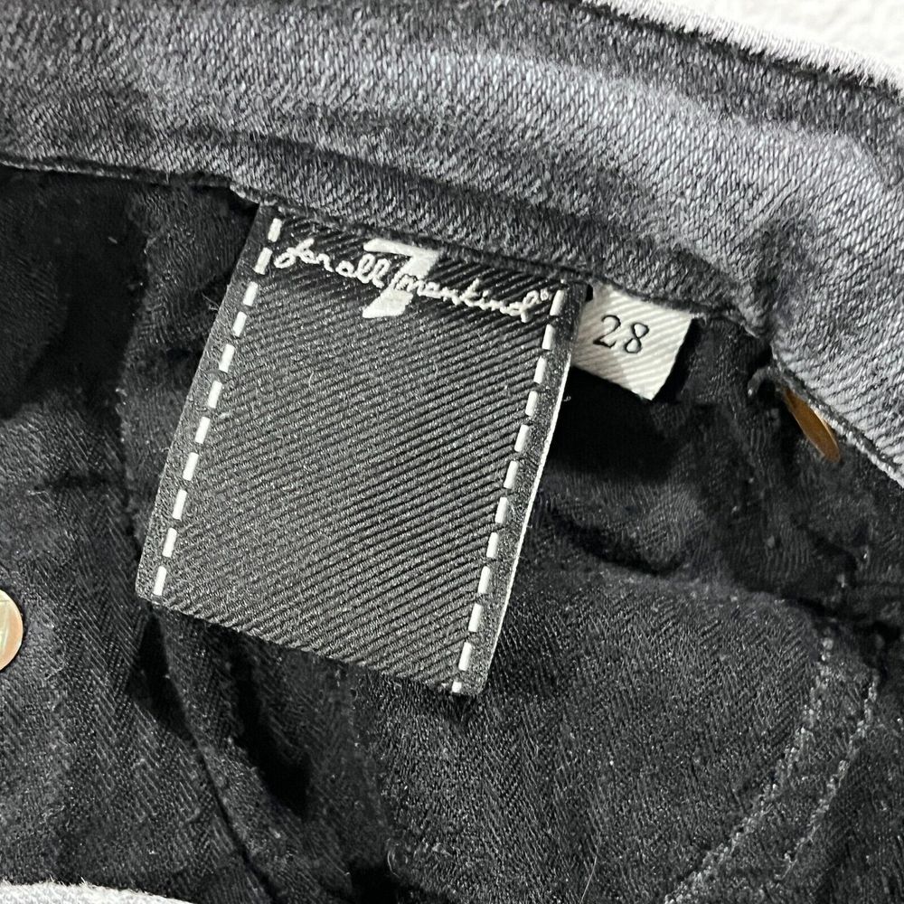 7 For All Mankind Luxe Vintage Jeans Women's 28 Ankle Skinny Italy Gray - Picture 5 of 11